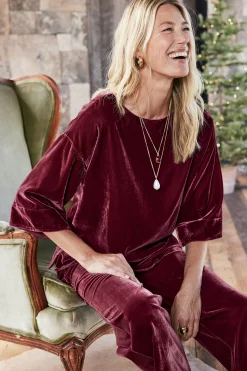 Soft Surroundings Aria Velvet Top><noscript><img width=