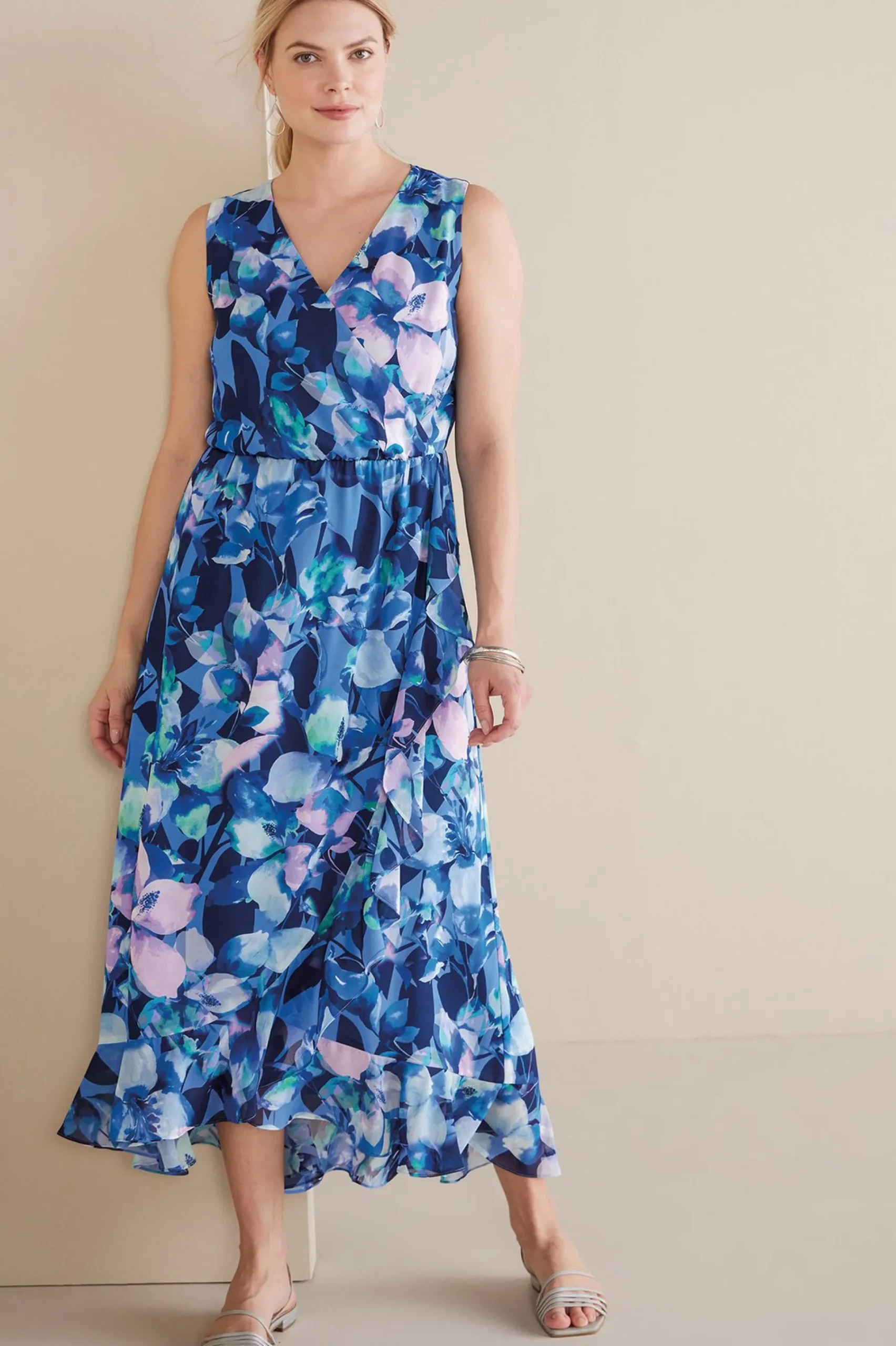 Soft Surroundings Ashlyn Maxi Dress> patterned|maxi