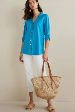 Soft Surroundings Danielle 3/4 Sleeve Tunic><noscript><img width=
