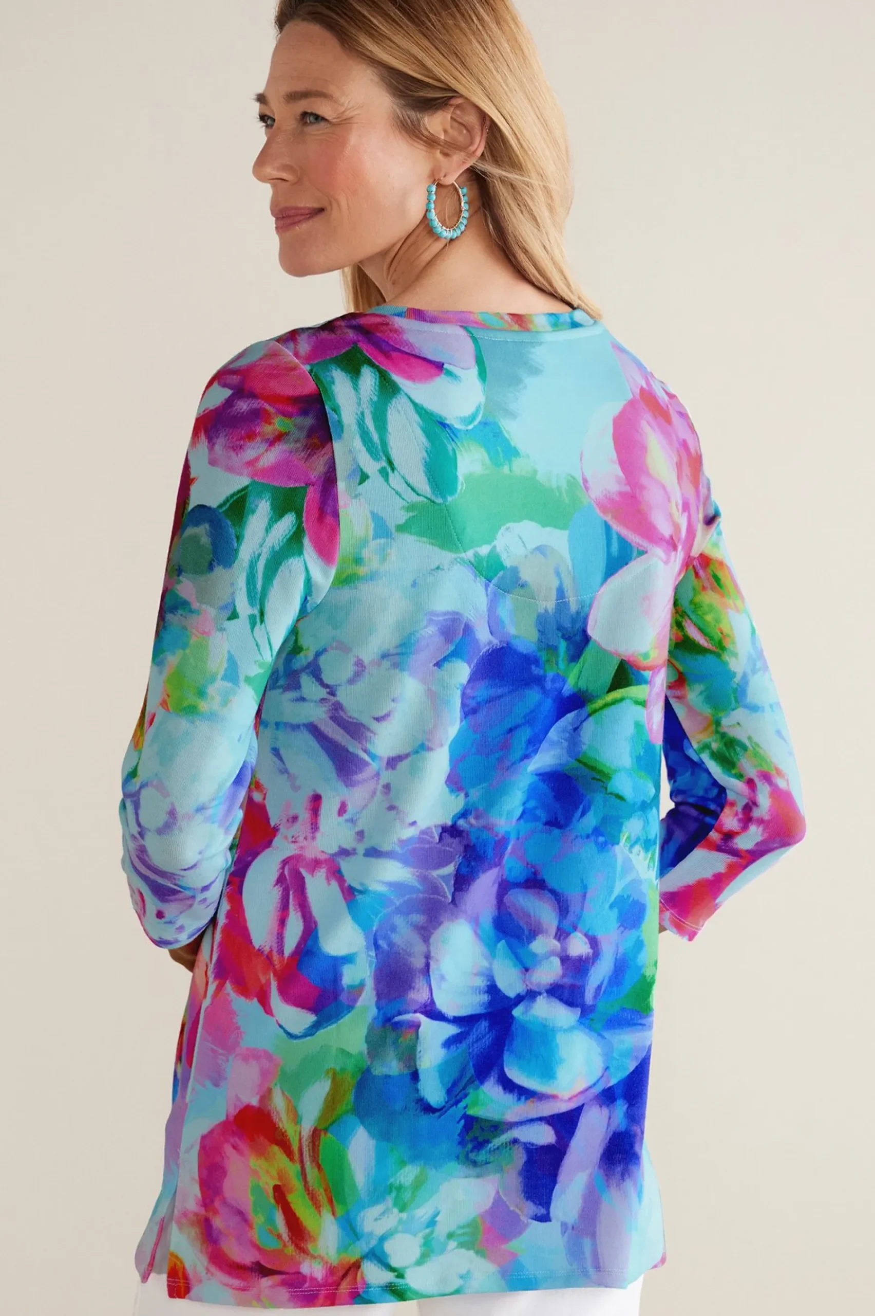 Soft Surroundings Darcy Tunic> three quarter length|pullovers