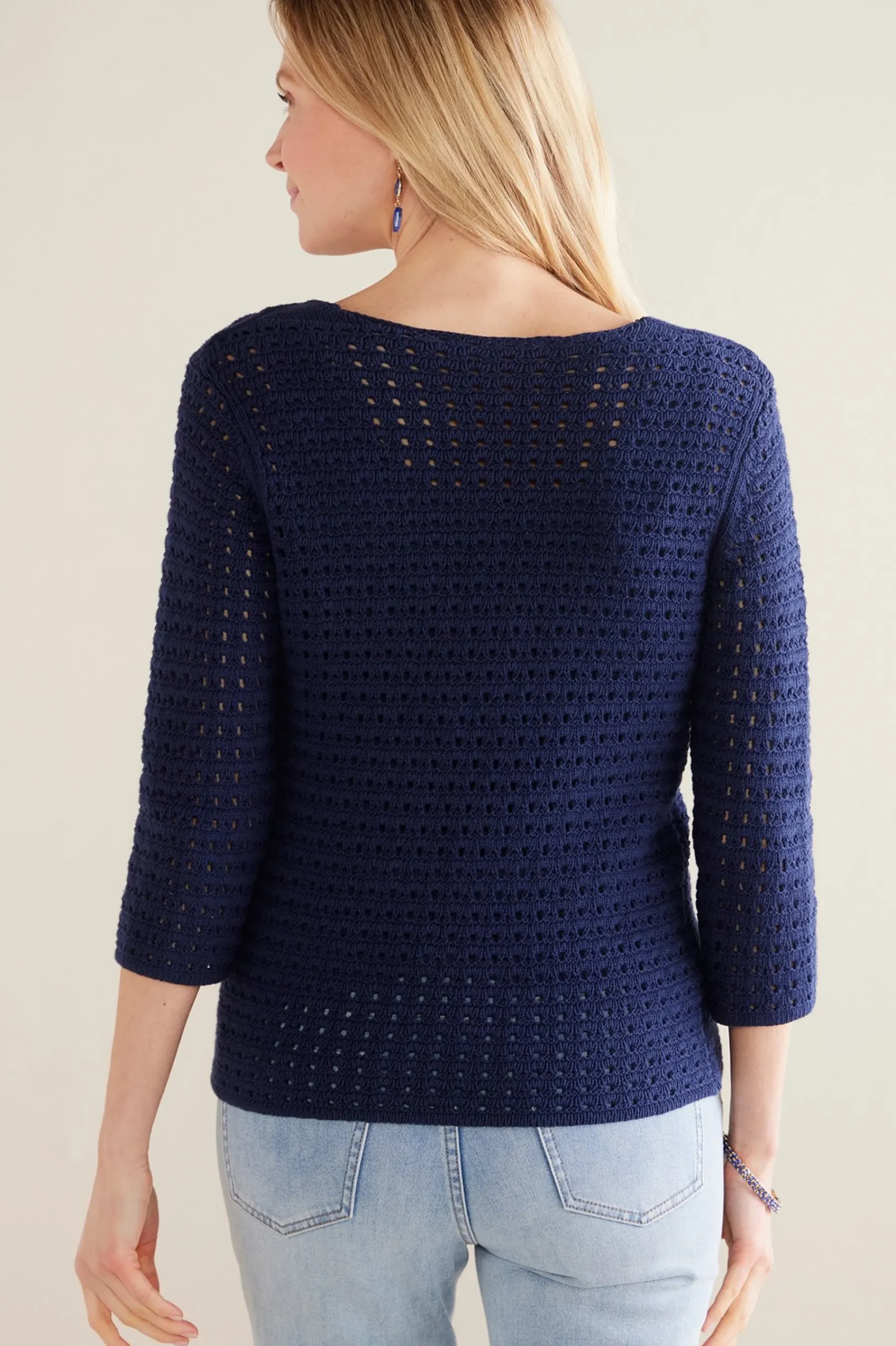 Soft Surroundings Estrella Sweater> Sweaters & Cardigans|three quarter length