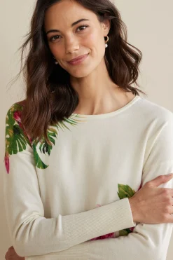 Soft Surroundings Garden Bloom Sweater><noscript><img width=