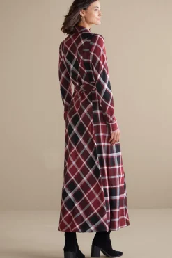 Soft Surroundings Gayle Tartan Dress><noscript><img width=