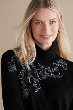 Soft Surroundings Genevieve Turtleneck Sweater><noscript><img width=