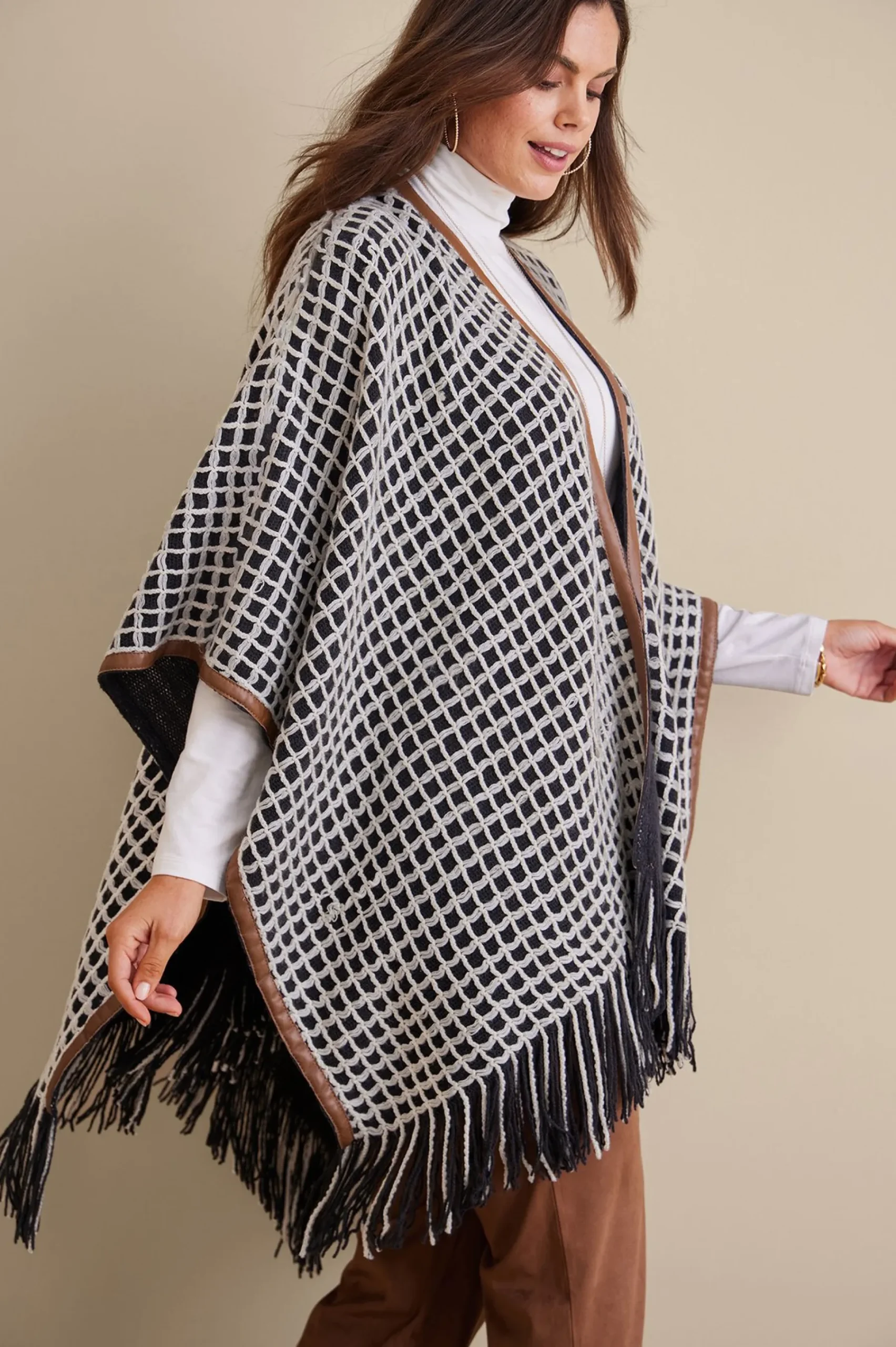 Soft Surroundings Kareli Plaid Topper> Scarves & Wraps