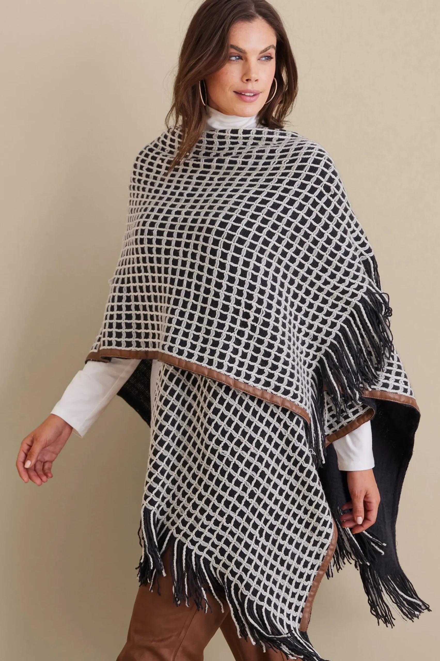 Soft Surroundings Kareli Plaid Topper> Scarves & Wraps