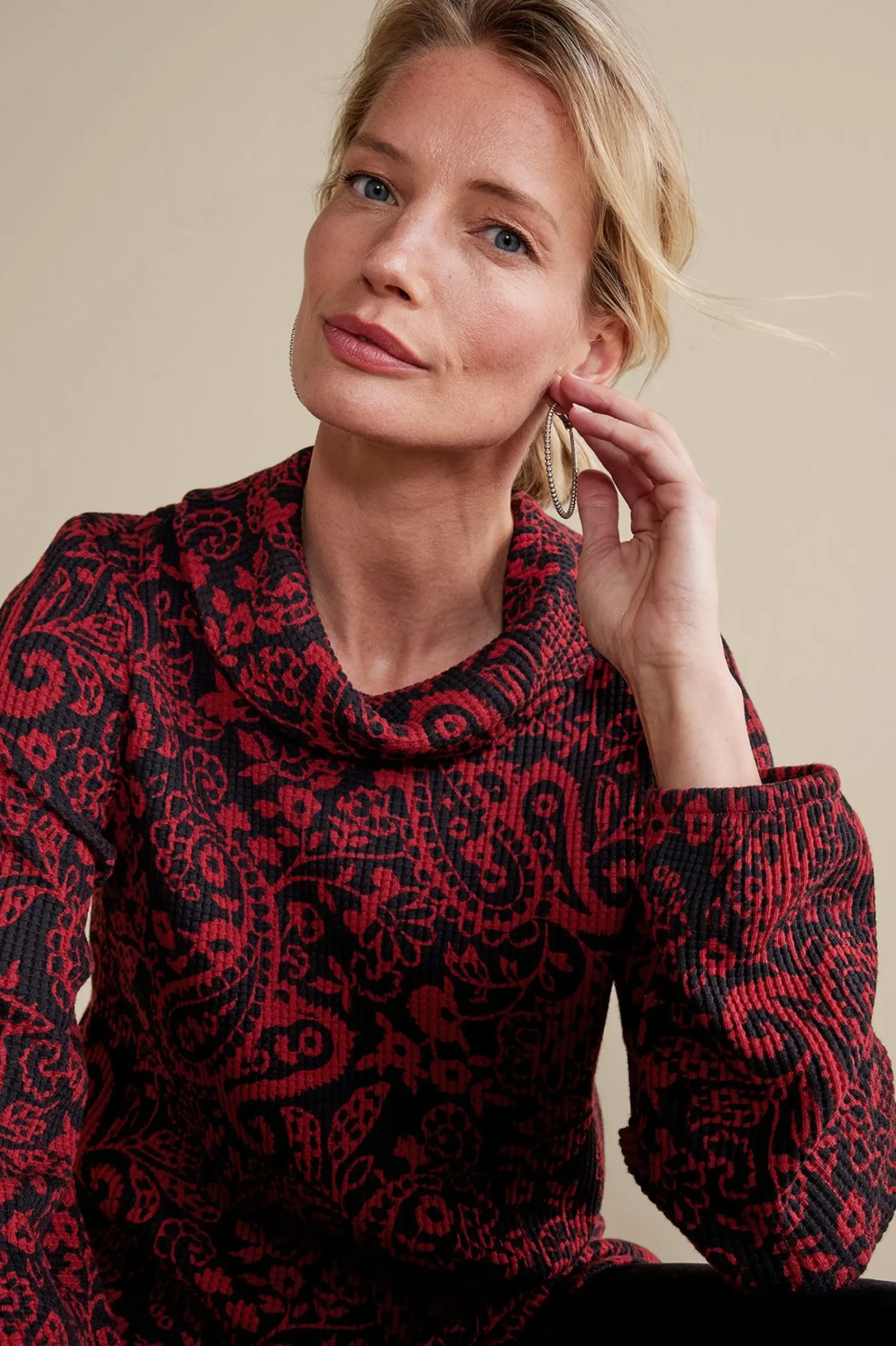 Soft Surroundings Kendra Waffle Top> Everyday Styles|long sleeve