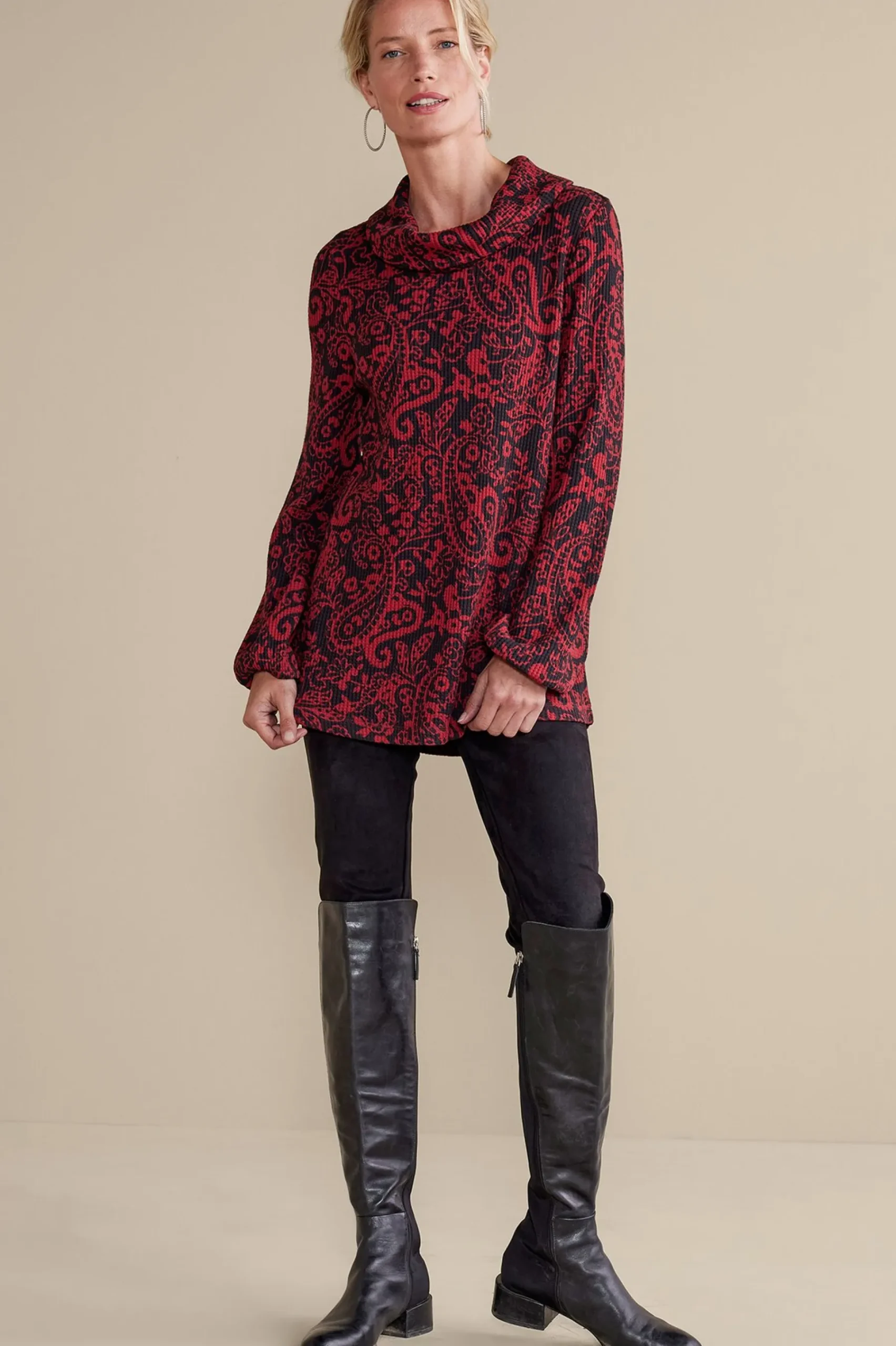 Soft Surroundings Kendra Waffle Top> Everyday Styles|long sleeve