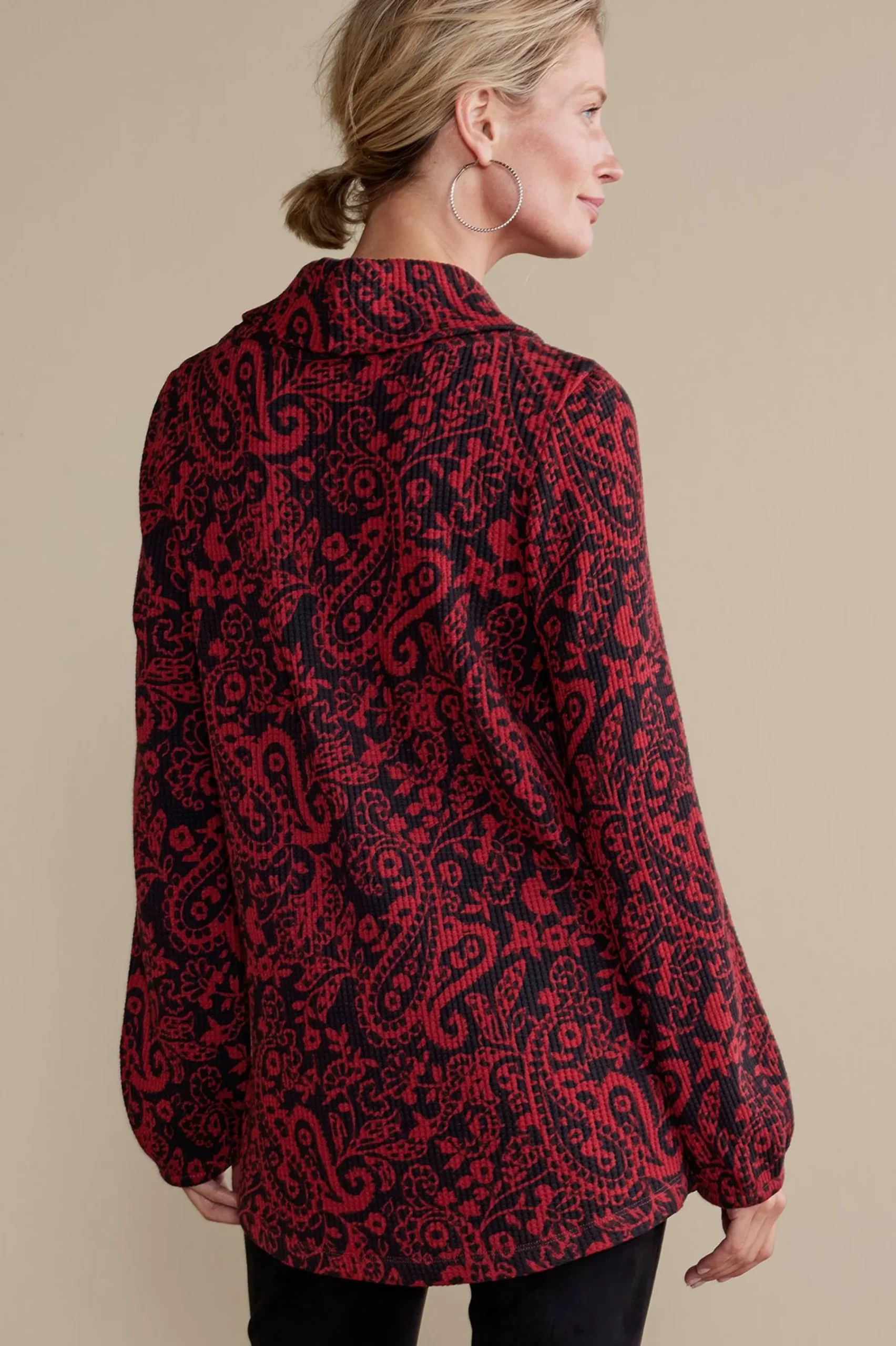 Soft Surroundings Kendra Waffle Top> Everyday Styles|long sleeve
