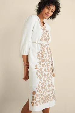 Soft Surroundings Kimora Embroidered Midi Dress><noscript><img width=