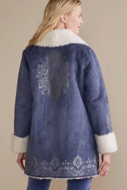 Soft Surroundings Lucerne Shearling Coat><noscript><img width=