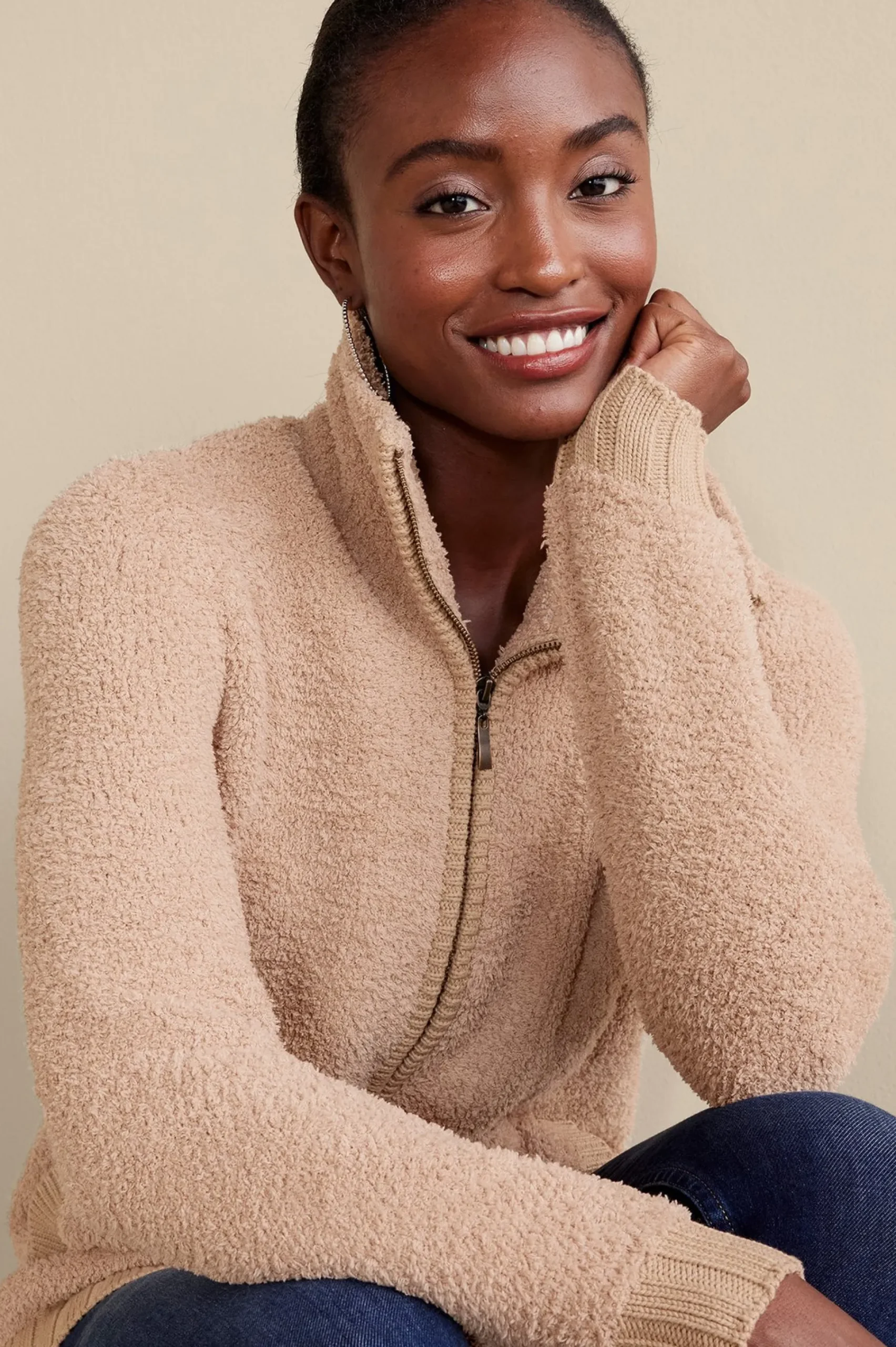 Soft Surroundings Lyla Teddy Cardigan> Sweaters & Cardigans