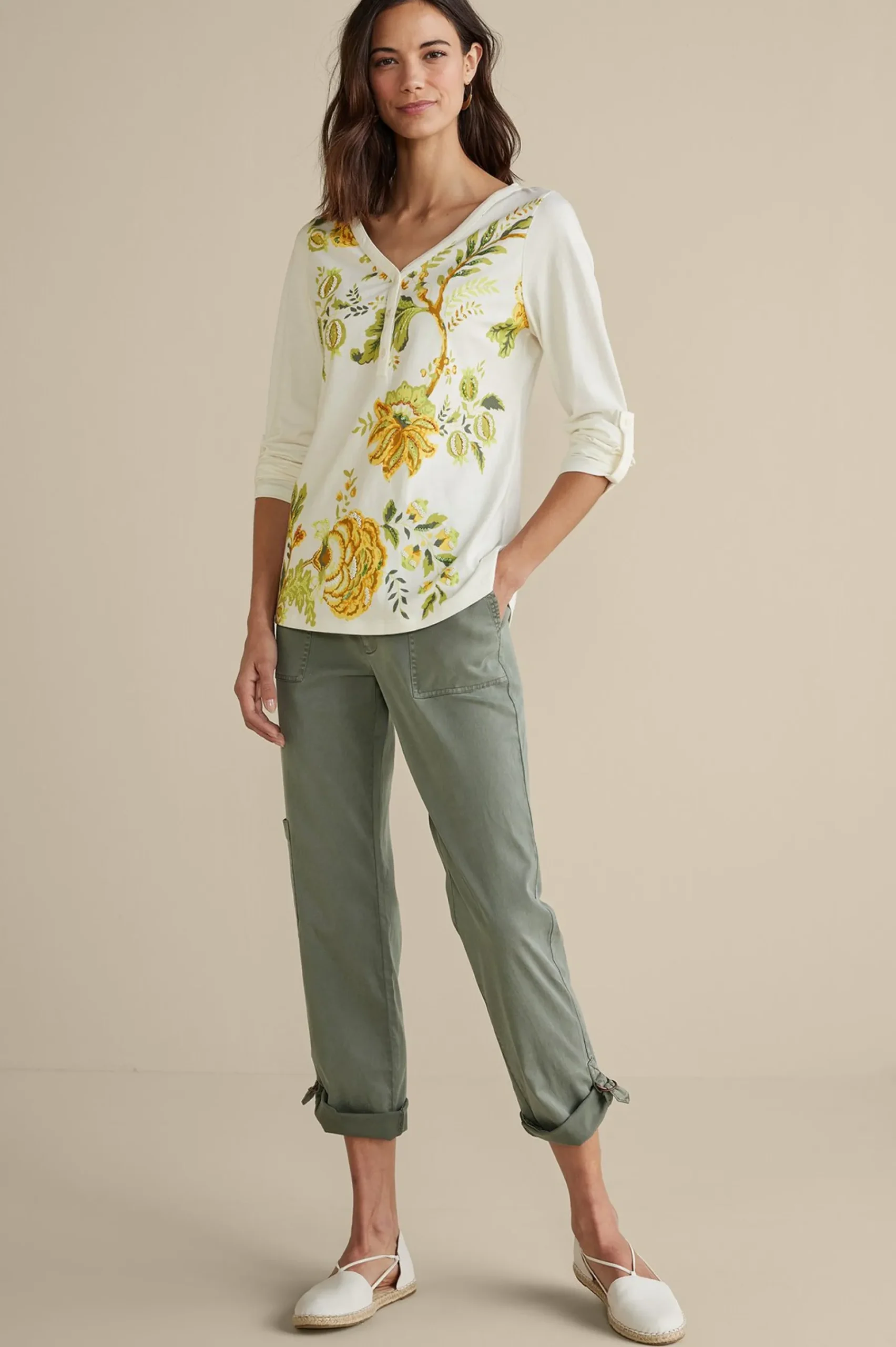 Soft Surroundings Maja Printed Pullover> Wear Now Styles|long sleeve