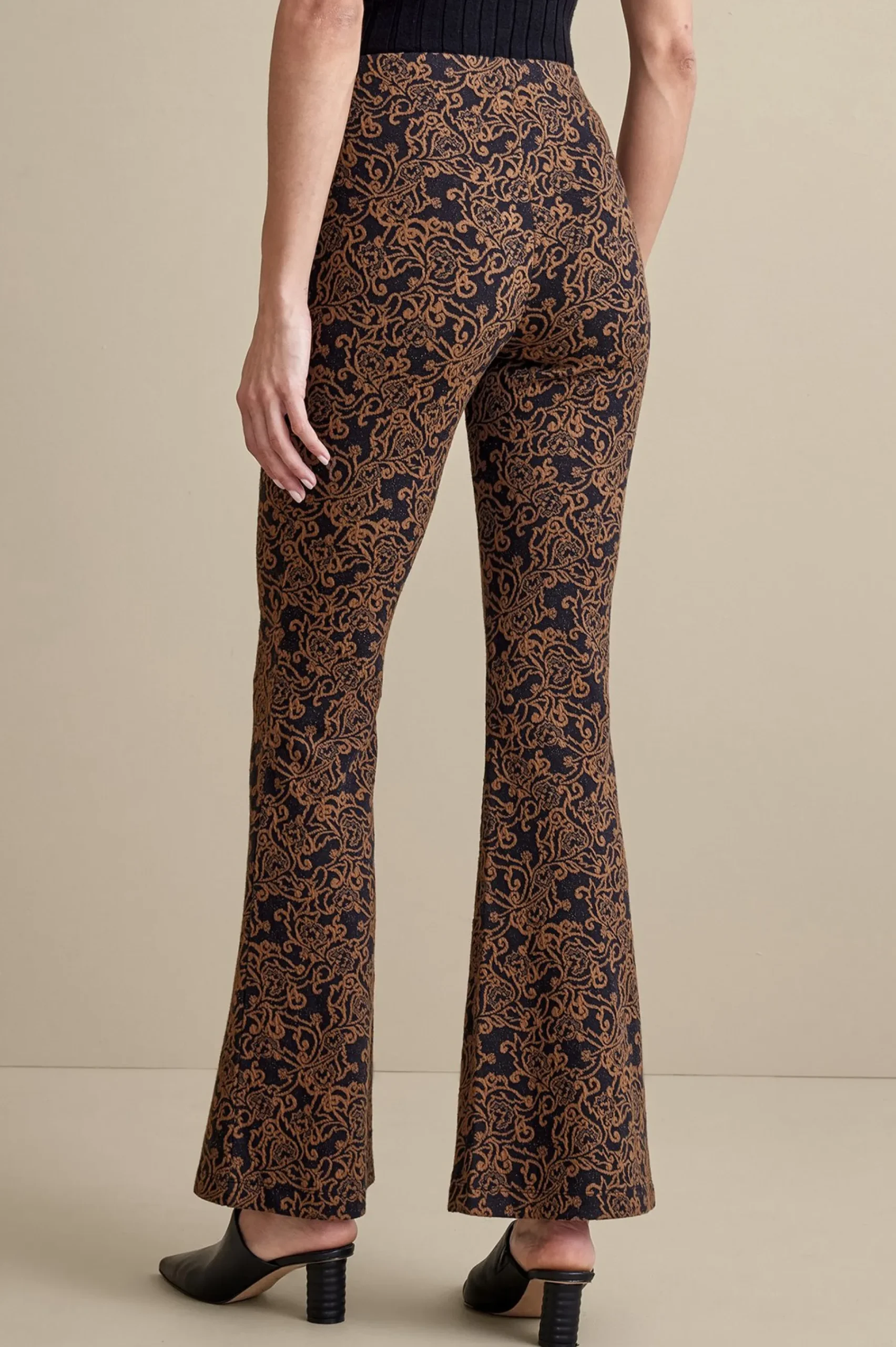 Soft Surroundings Mara Jacquard Pants> full length