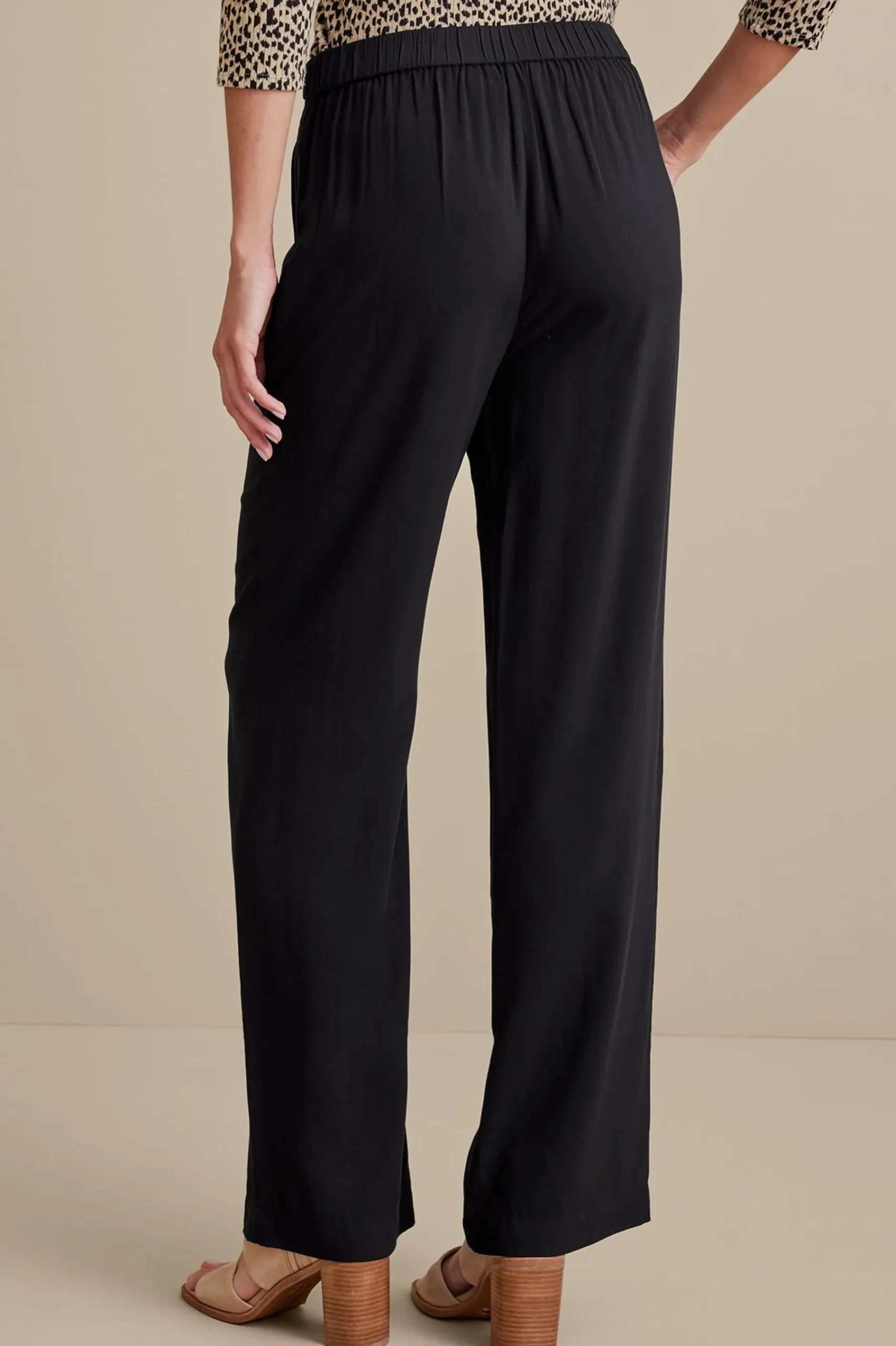 Soft Surroundings Melita Wide Leg Pants> full length|wide leg
