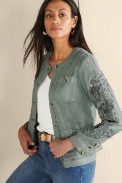 Soft Surroundings Monterey Utility Jacket><noscript><img width=