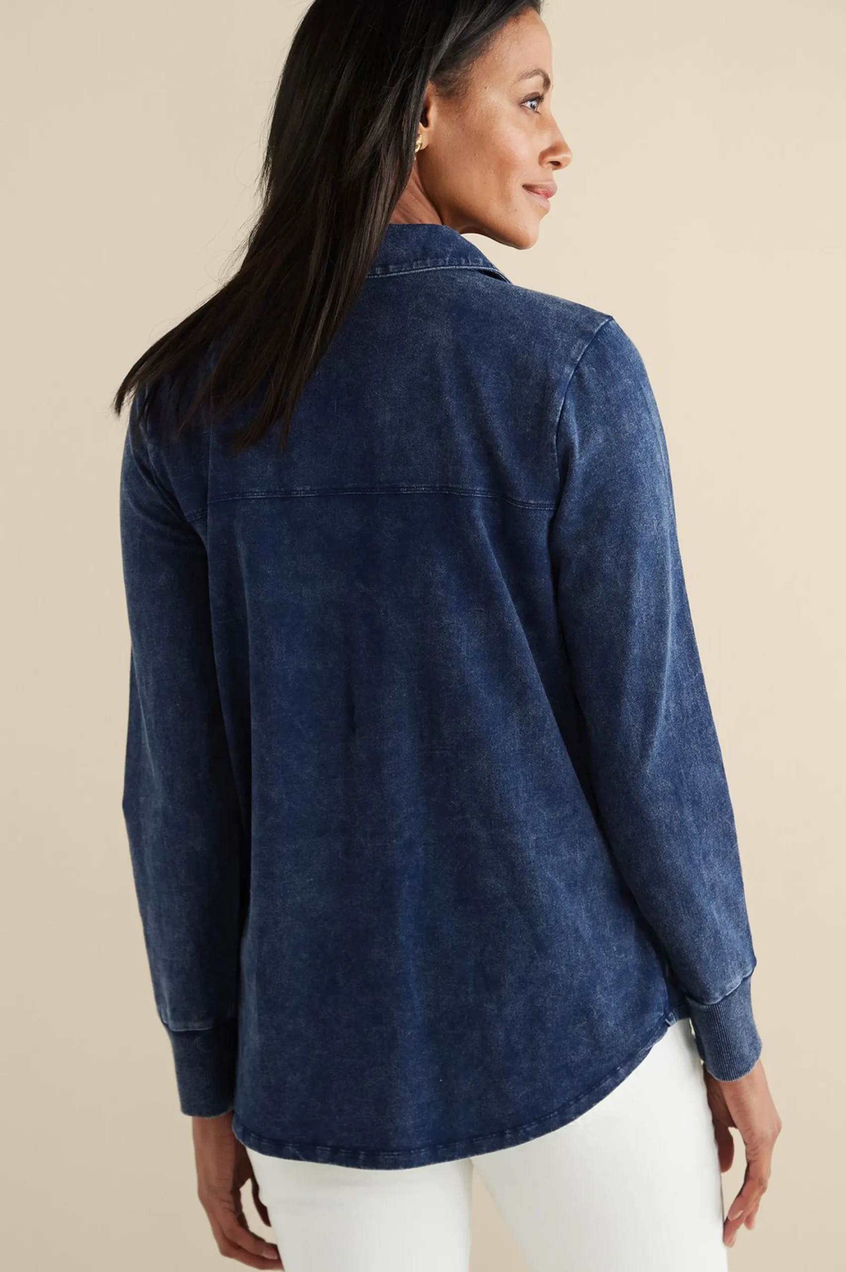 Soft Surroundings Neera Washed Tunic> Into The Blues|Wear Now Styles