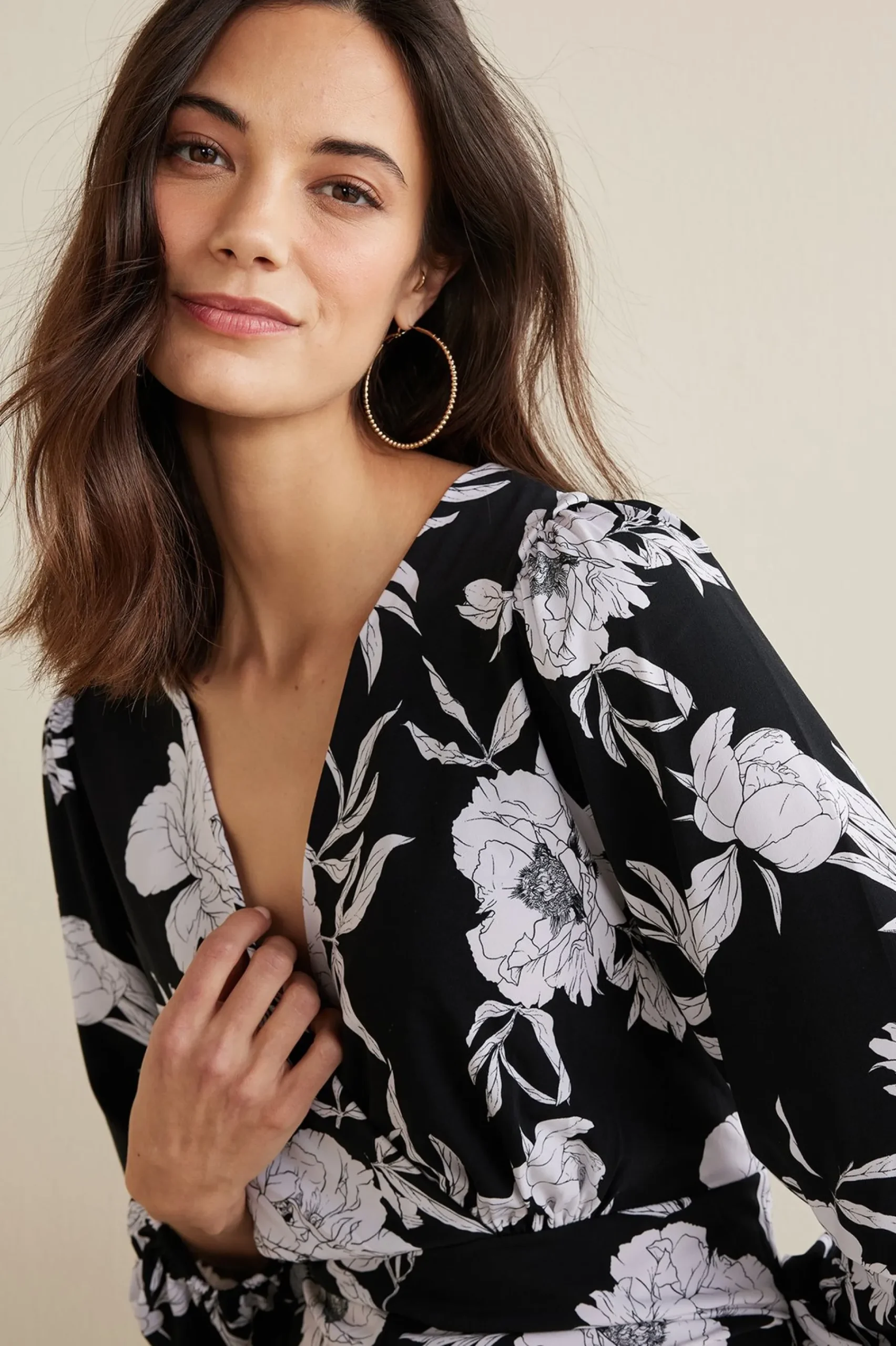 Soft Surroundings Penelope Long Sleeve Jumpsuit> Into The Blues|work to play