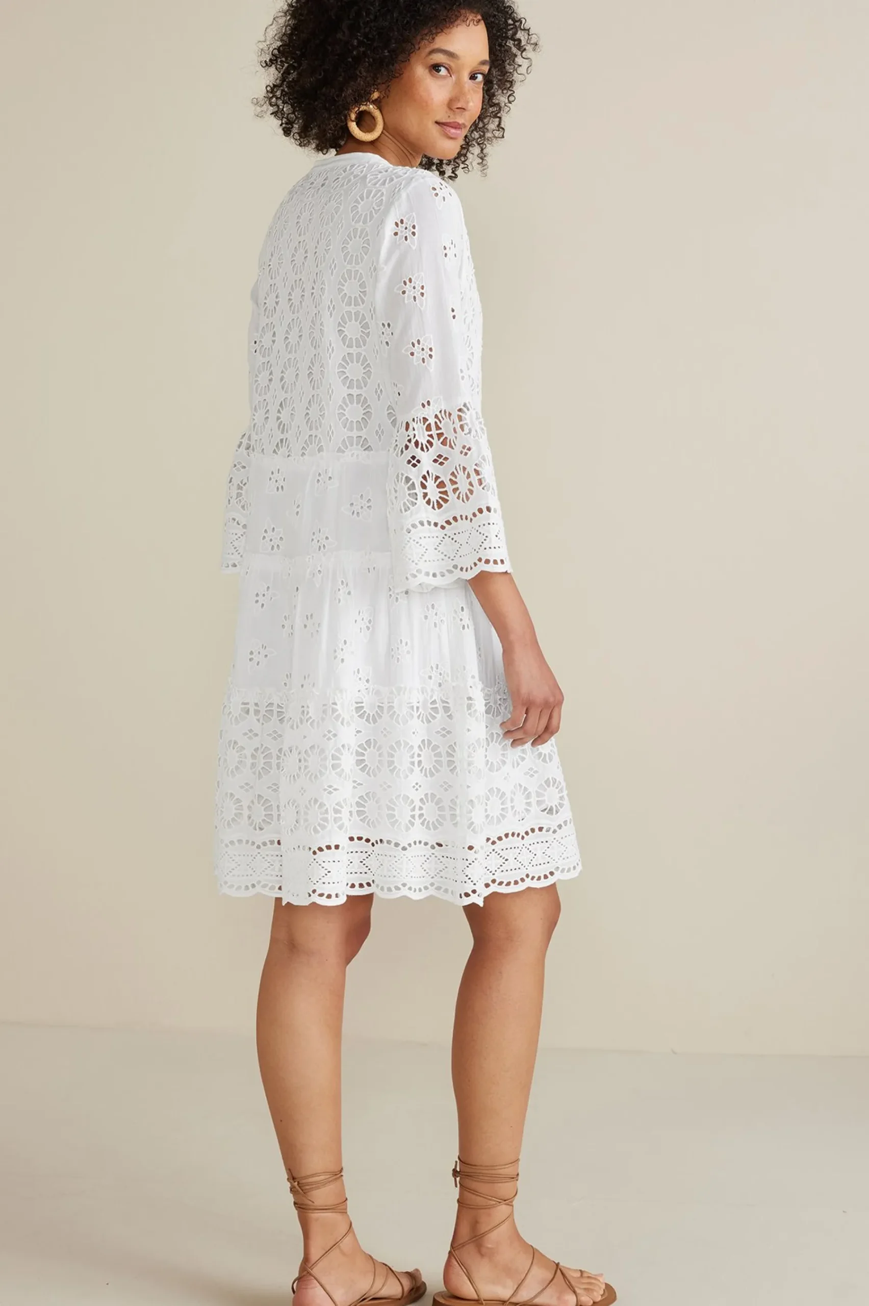 Soft Surroundings Petites Cordelia Short Dress> Feminine Flourish|Into The Blues