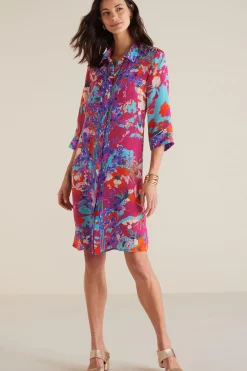 Soft Surroundings Petites Garden Path Dress> vacation dresses|patterned