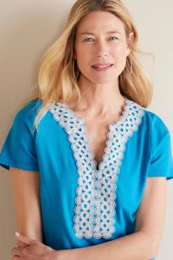 Soft Surroundings Petites Kaitlyn Embellished Knit Tee><noscript><img width=