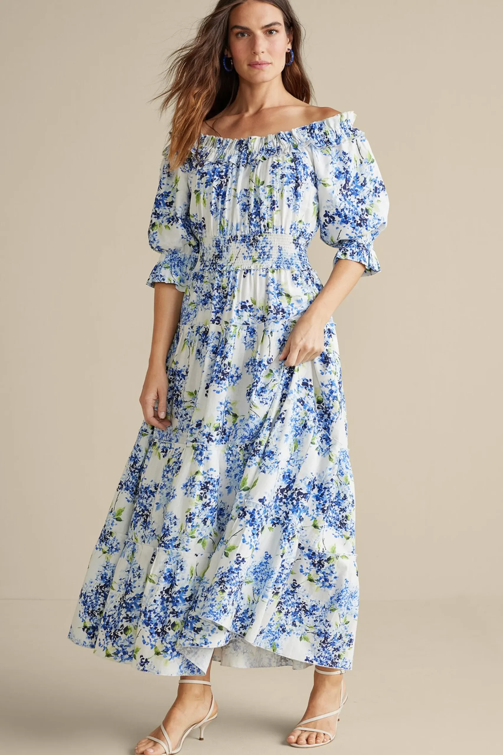 Soft Surroundings Petites Rosana Maxi Dress> Into The Blues|The Floral Shop