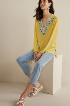 Soft Surroundings Petites Soraya Embellished Tunic><noscript><img width=