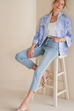 Soft Surroundings Petites Ultimate Denim Slim Leg Crop Jeans><noscript><img width=