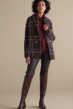 Soft Surroundings Plaid Sweater Coat> Jackets & Coats|Sweaters & Cardigans