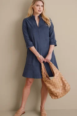 Soft Surroundings Rani Faux Suede Dress><noscript><img width=