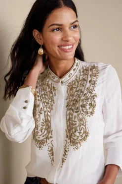 Soft Surroundings Remi Top  Cami> Global Artistry|long sleeve