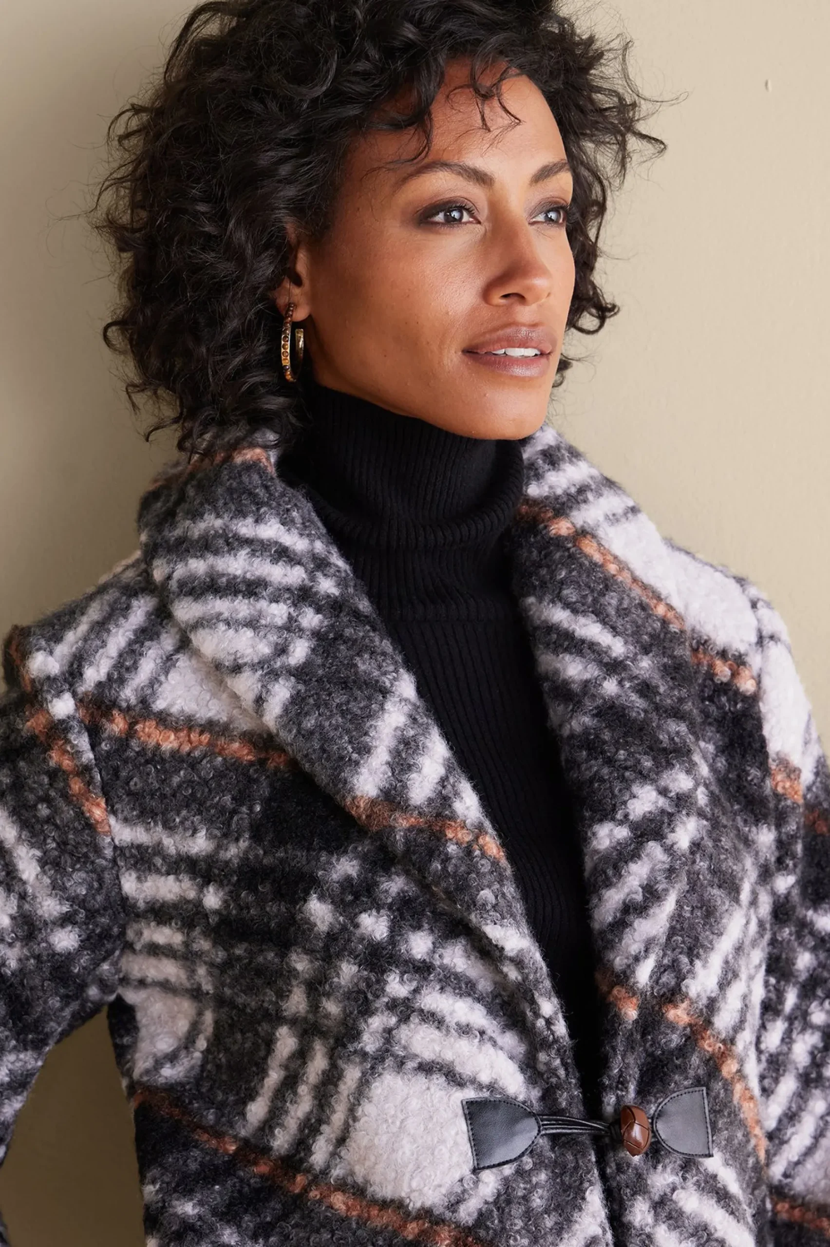 Soft Surroundings Rita Plaid Jacket> Jackets & Coats
