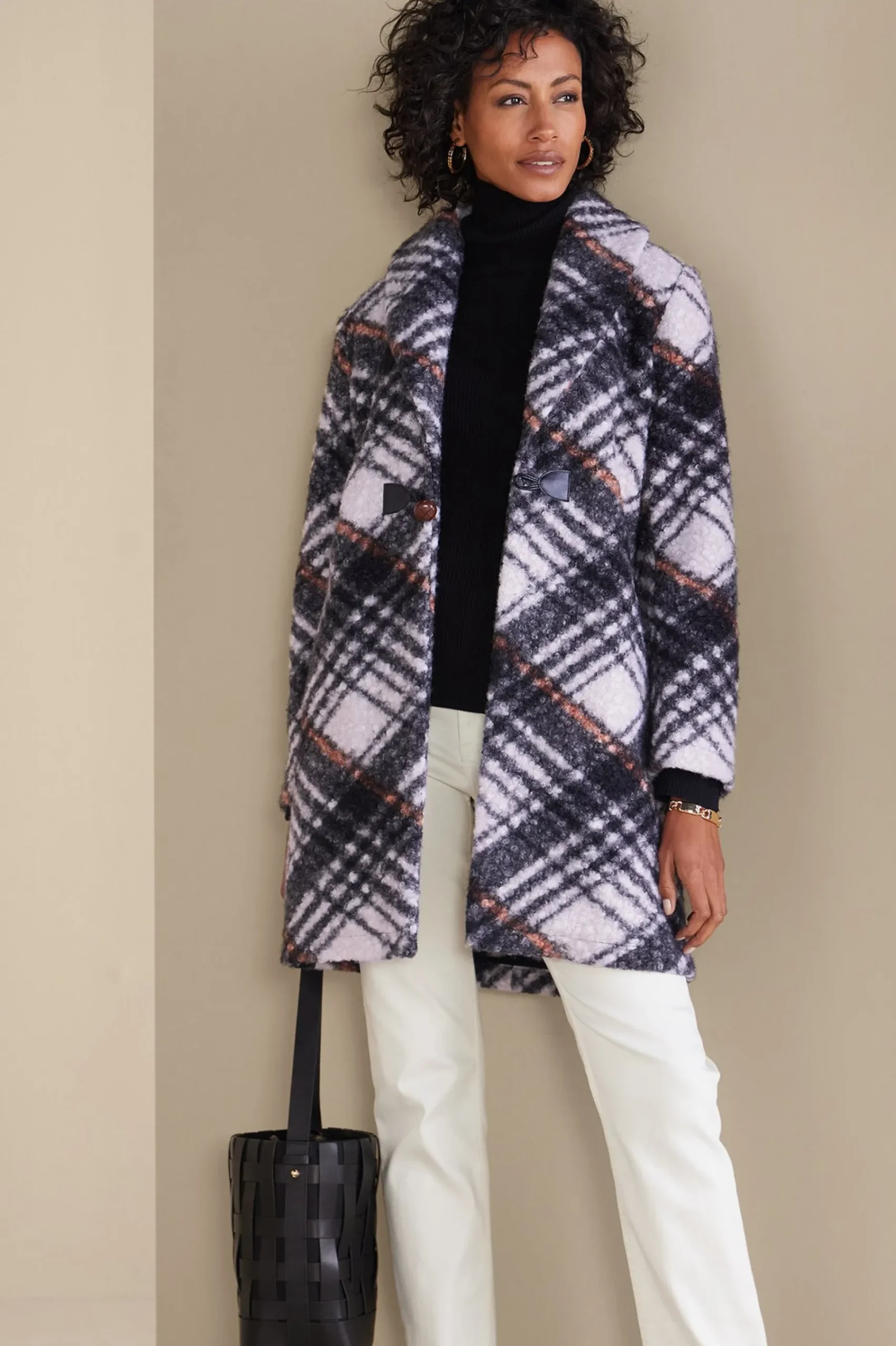 Soft Surroundings Rita Plaid Jacket> Jackets & Coats