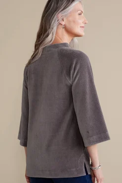Soft Surroundings Samina Corduroy Pullover><noscript><img width=