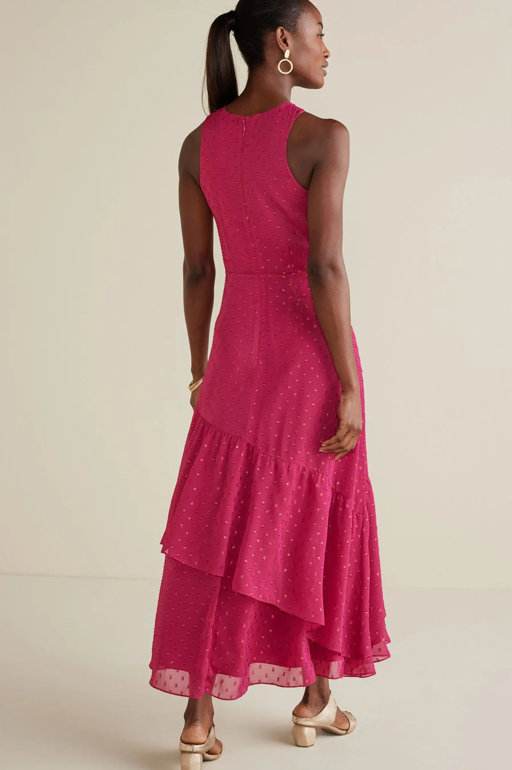 Soft Surroundings Sanna Sparkling Maxi Dress> solids|patterned