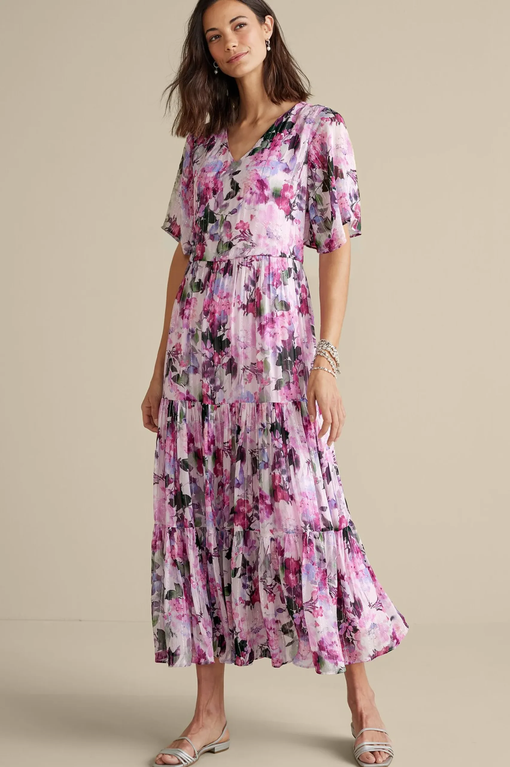Soft Surroundings Santhia Maxi Dress> Feminine Flourish|vacation dresses