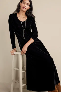 Soft Surroundings Santiago Stretch Velvet Dress> Feminine Flourish|EVelvet Styles