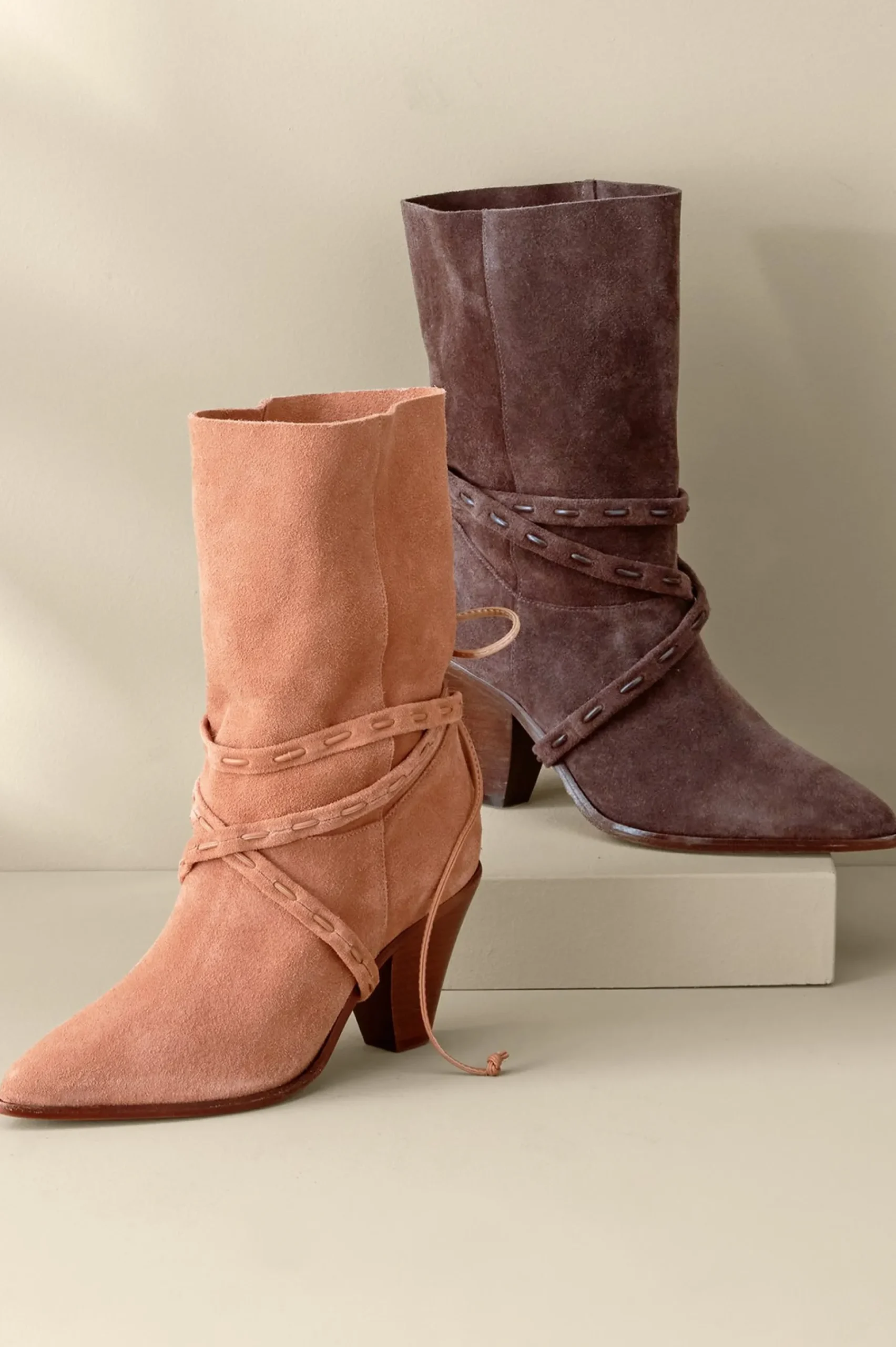 Soft Surroundings Schutz Portia Belted Bootie> boots