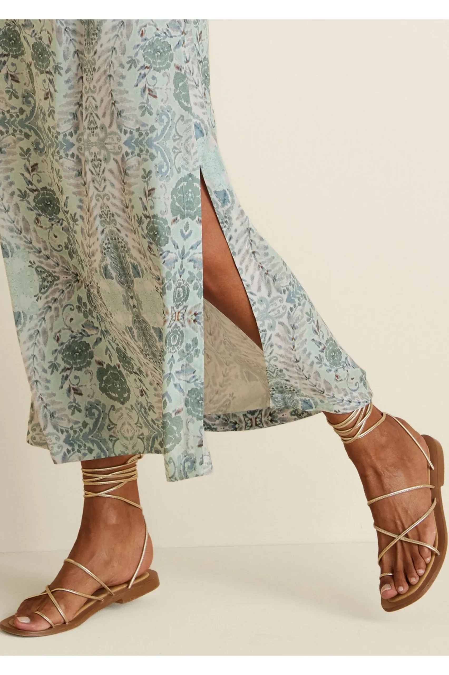 Soft Surroundings Seychelles Lilac Sandal> sandals|heels
