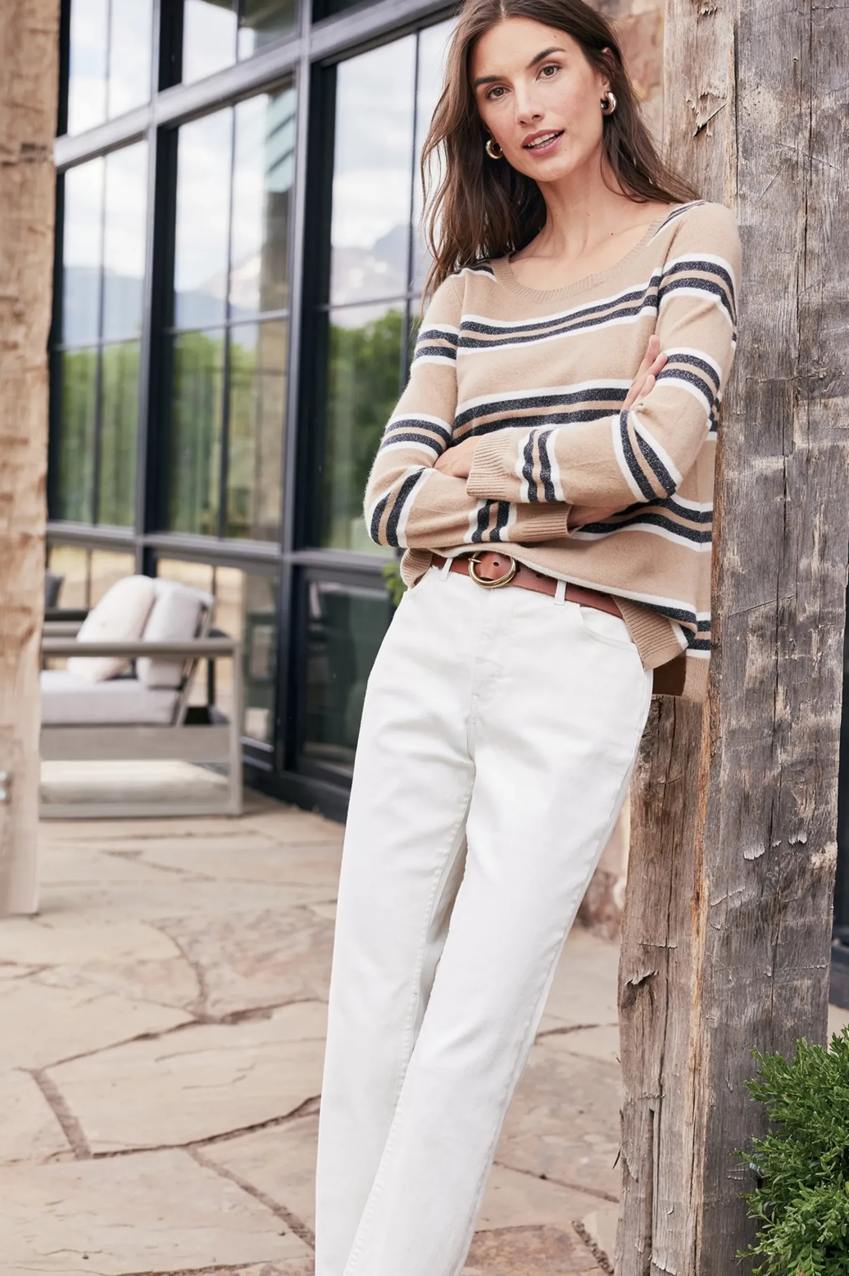 Soft Surroundings Shayna Cashmere Sweater> Sweaters & Cardigans|long sleeve