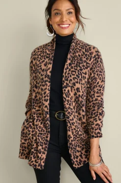 Soft Surroundings Sibyl Cashmere Printed Cardigan> Sweaters & Cardigans|prints