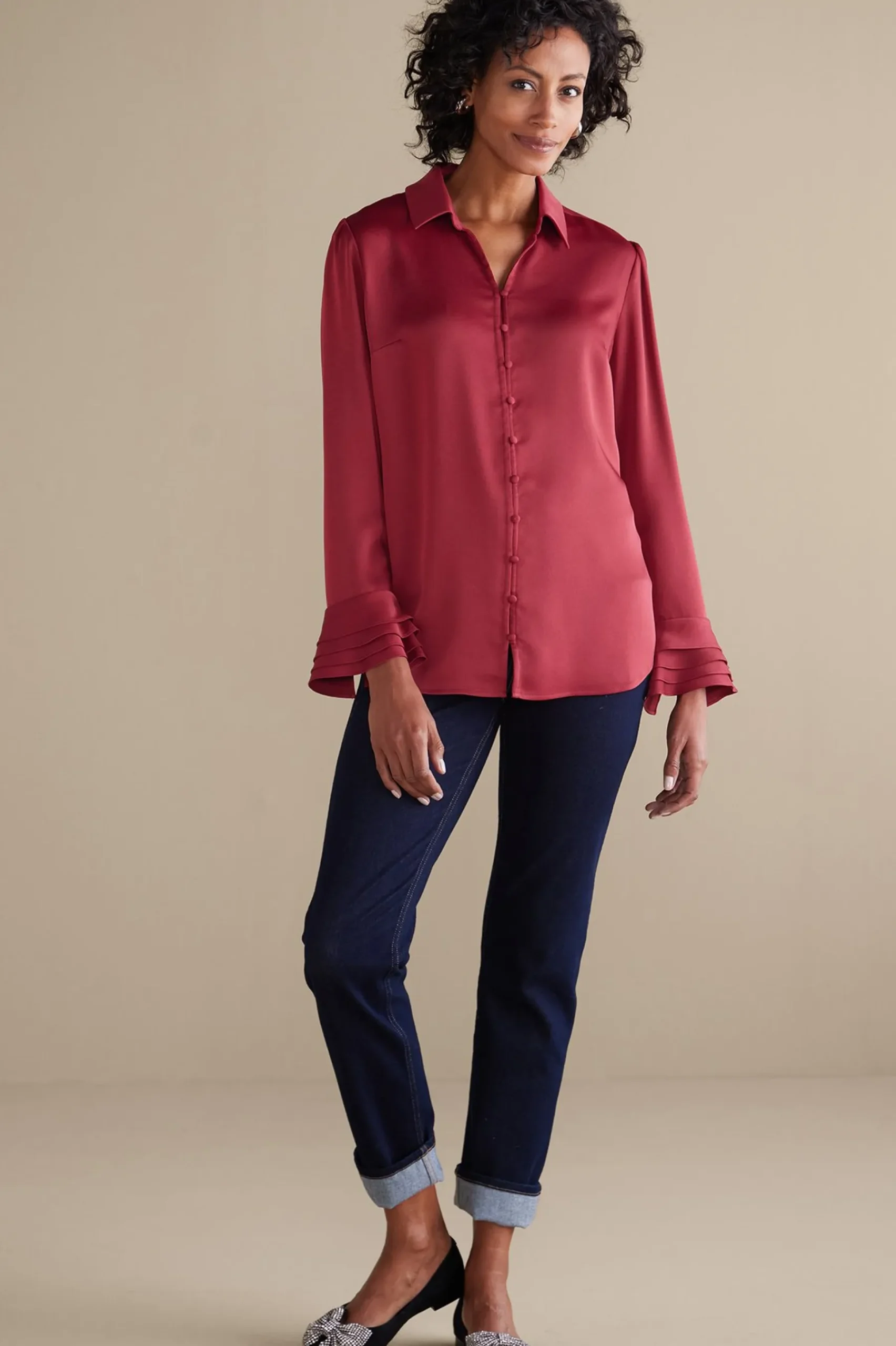 Soft Surroundings Sonnet Blouse> Everyday Styles|long sleeve