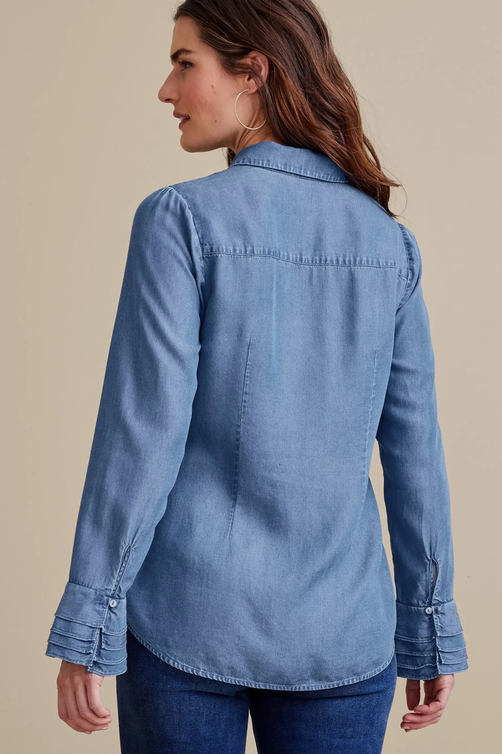 Soft Surroundings Sonnet TENCEL™ Shirt> Into The Blues|Everyday Styles