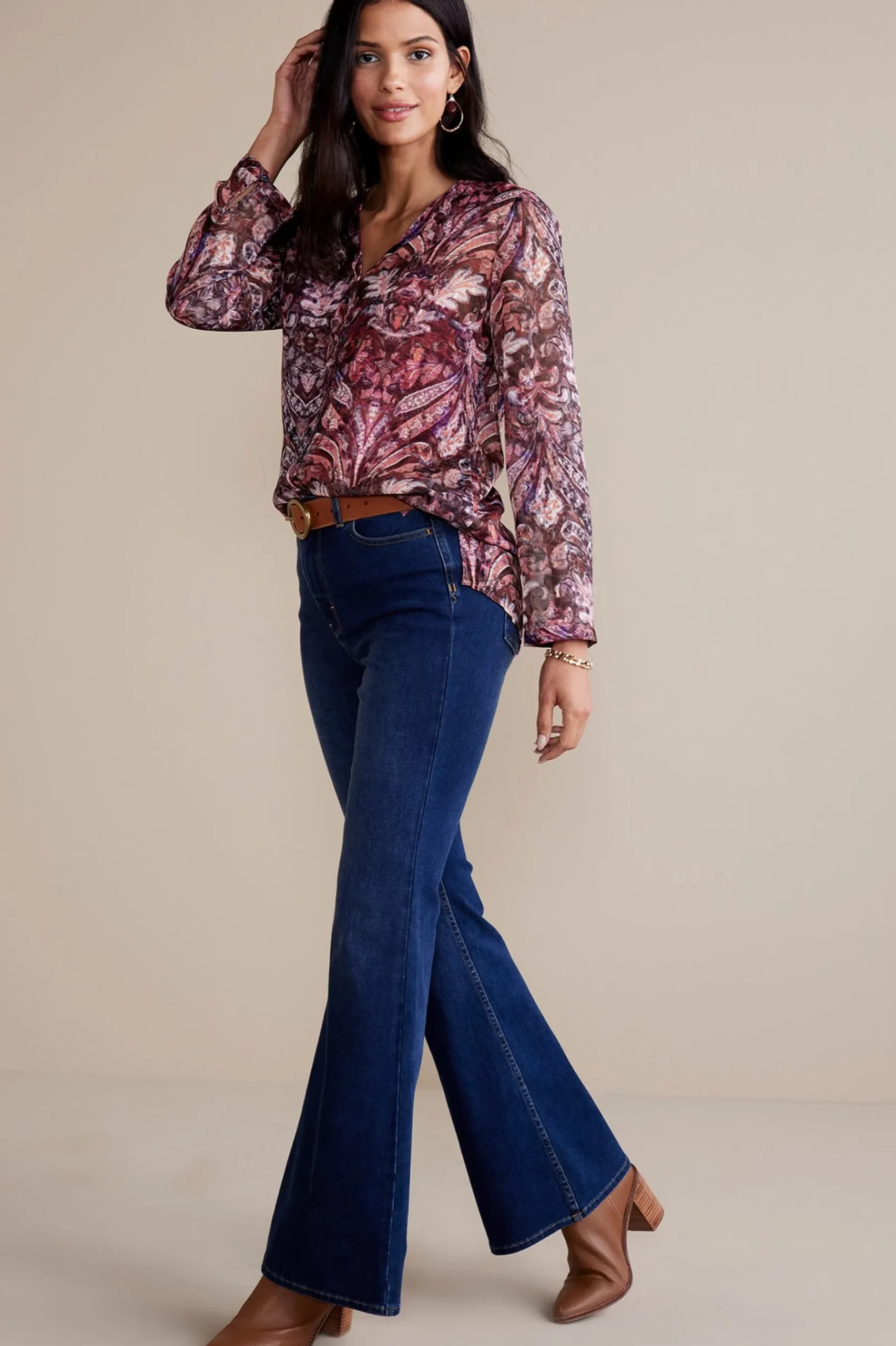 Soft Surroundings Tasha Top> Everyday Styles|long sleeve