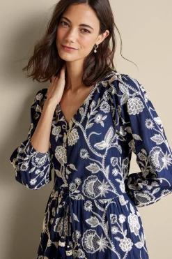 Soft Surroundings Tilda Embroidered Midi Dress><noscript><img width=