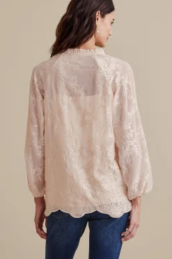 Soft Surroundings Tresa Lace Top><noscript><img width=