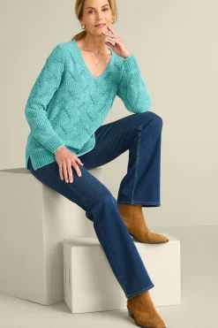 Soft Surroundings Trina Chenille Sweater> Sweaters & Cardigans|long sleeve