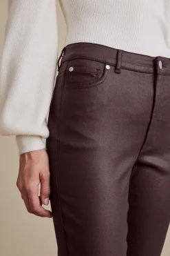 Soft Surroundings Ultimate Denim Coated Straight Leg Jeans><noscript><img width=