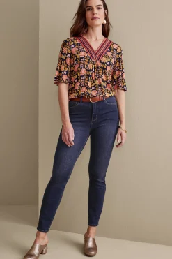 Soft Surroundings Ultimate Denim Skinny Ankle Jeans><noscript><img width=