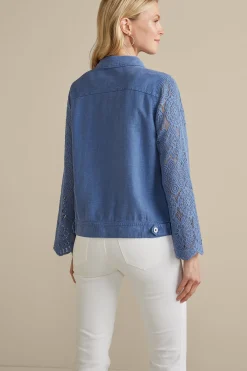 Soft Surroundings Varese Linen Blend Jacket><noscript><img width=